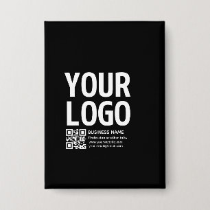 Chapa Tu logotipo con código QR editable y texto