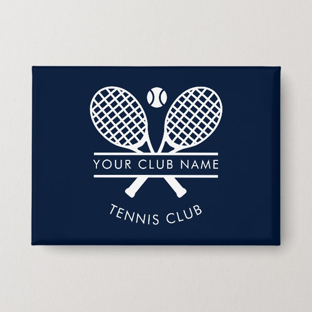 Chapa Tu nombre de club Tenis Sports Navy Blue (Anverso)