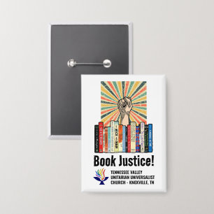 Chapa TVUUC - ¡Libro Justicia!
