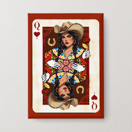 Chapa Última Carta de la Reina de Corazones del Rodeo de