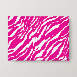 Chapa Un intrincado patrón floral en rosa y blanco, arte