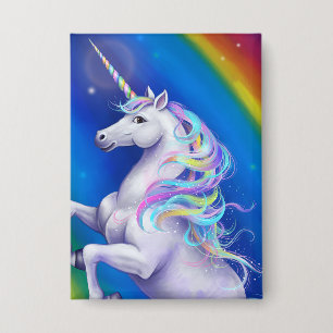 Chapa Unicornio con Arcoíris