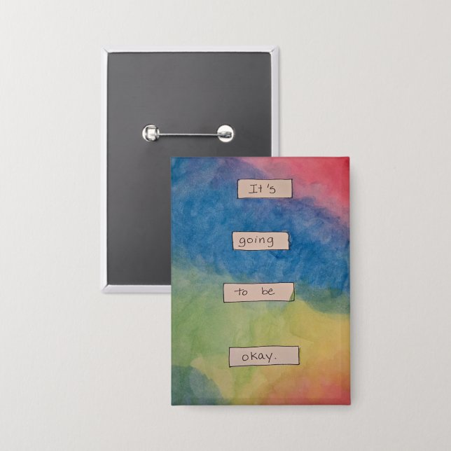 Chapa Va a estar bien. (Anverso/Reverso)