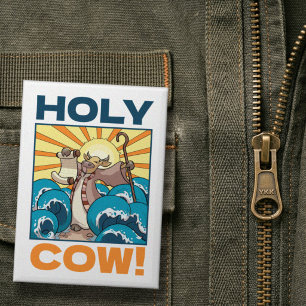 Chapa Vaca Divertida ¡Vaca Sagrada! Chiste Visual Animad
