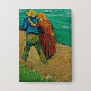 Chapa Van Gogh Vintage Postimpresionista Dos Amantes