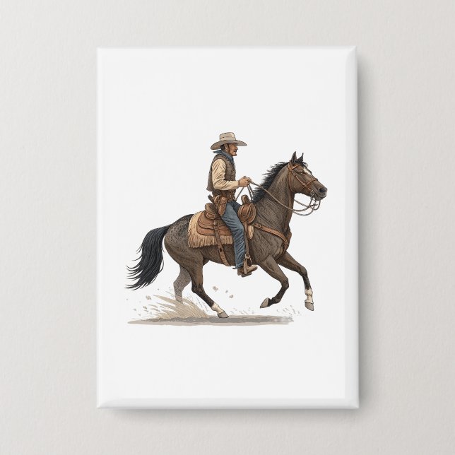 Chapa Vaquero a Caballo (Anverso)