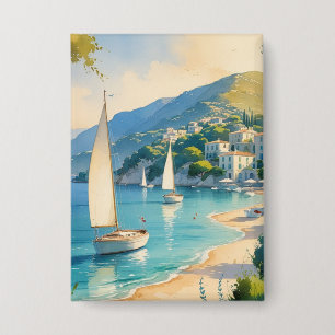 Chapa Viaje francés estilo vintage Cote D'Azur