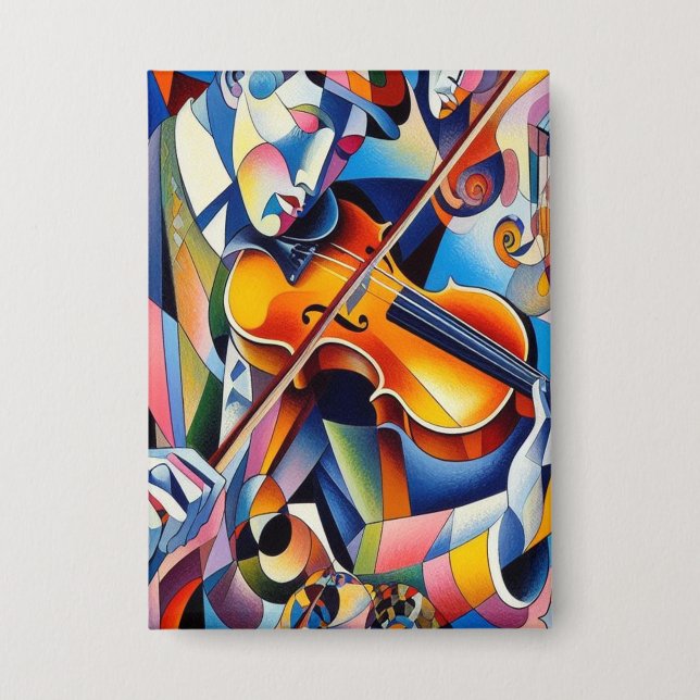 Chapa Vibrant Symphony: Abstract Violinist Art (Anverso)