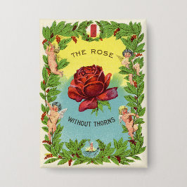 Chapa Vintage El Rosa Sin Lanzar A Cherubs