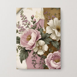 Chapa Vintage Floral - Button