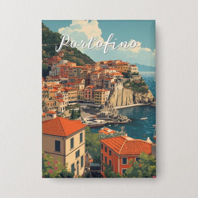 Chapa Vintage Style Portofino Genova Italy (Anverso)