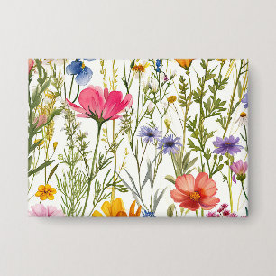 Chapa Wildflower Floral Bebé en Flor Baby Shower Primave