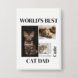 Chapa World's Best Cat Dad Custom Name Gift
