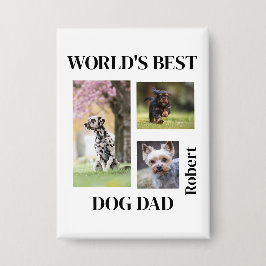 Chapa World's Best Dog Dad Custom Name Gift