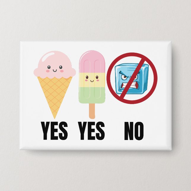 Chapa Yes To Ice Cream, No To ICE (Anverso)