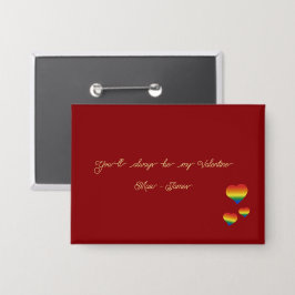 Chapa You'll Always Be My Valentine LGBT Hearts Flag