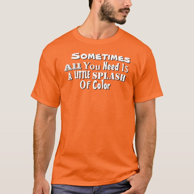 Chapoteo de la camiseta del teñido anudado de la (Anverso)