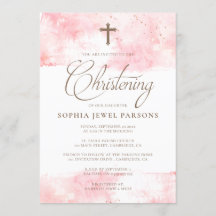 Chapoteo de las invitaciones el | del bautismo y