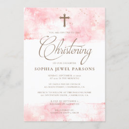 Chapoteo de las invitaciones el | del bautismo y