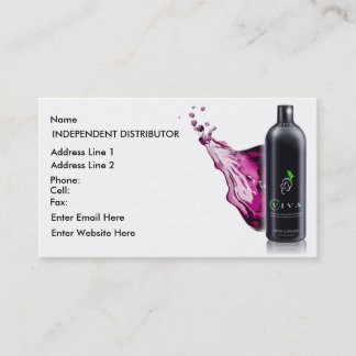 Chapoteo de Viva - tarjeta de visita