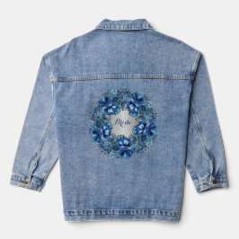 Chaqueta Bride Denim con aguja azul