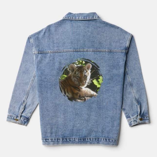 Chaqueta Cute Baby Tiger Denim (Reverso )