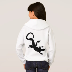 Chaqueta de arte lagarto para niños con capuchas d