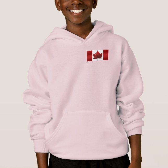 Chaqueta de bandera de Canadá, hoodies personaliza (Anverso)