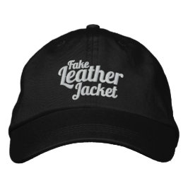 Chaqueta de cuero falsa - gorra