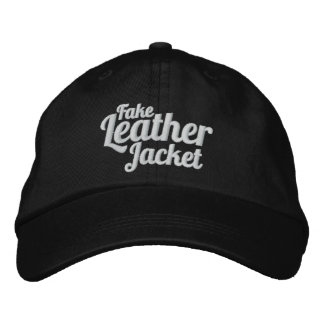 Chaqueta de cuero falsa - gorra