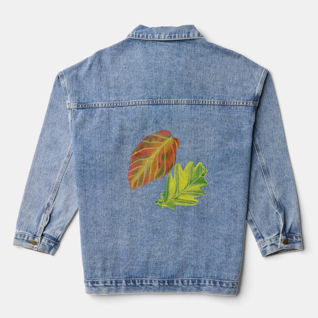 Chaqueta de denim con temática de caída (Reverso )