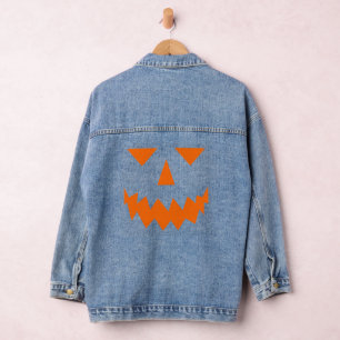 Chaqueta de Denim de calabaza naranja