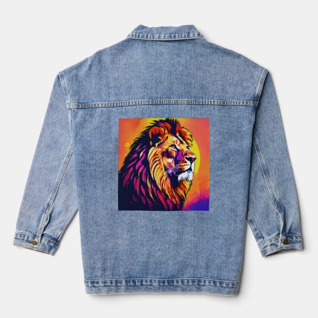 Chaqueta de Denim diseñada por León Geométrico de  (Reverso )