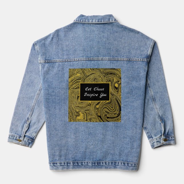 Chaqueta de Denim Elegante inspirador (Reverso )