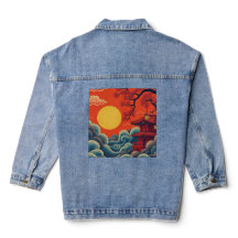 Chaqueta de Denim inspirada en el Pacífico asiátic