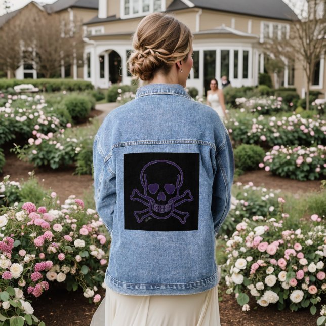 Chaqueta de goma de las mujeres de Ghost Skull (Reverso Boda)