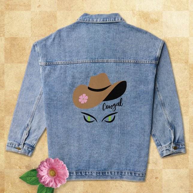 Chaqueta de Gorra Cowgal Cat Eyes Denim (Subido por el creador)