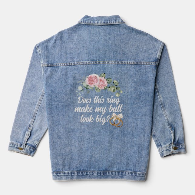 Chaqueta de regalo de novia Denim para la fiesta d (Reverso )