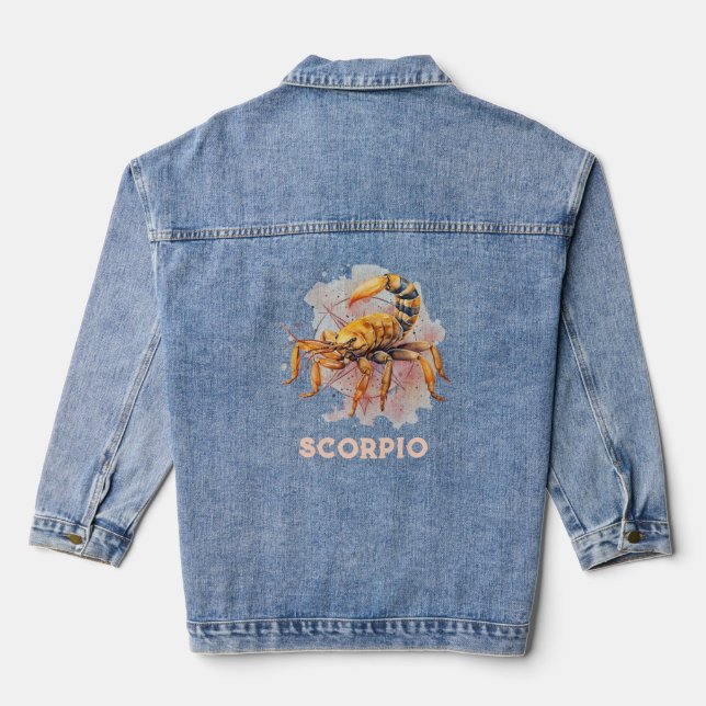 Chaqueta de Rótulo Escorpio Zodiac para mujeres de (Reverso )