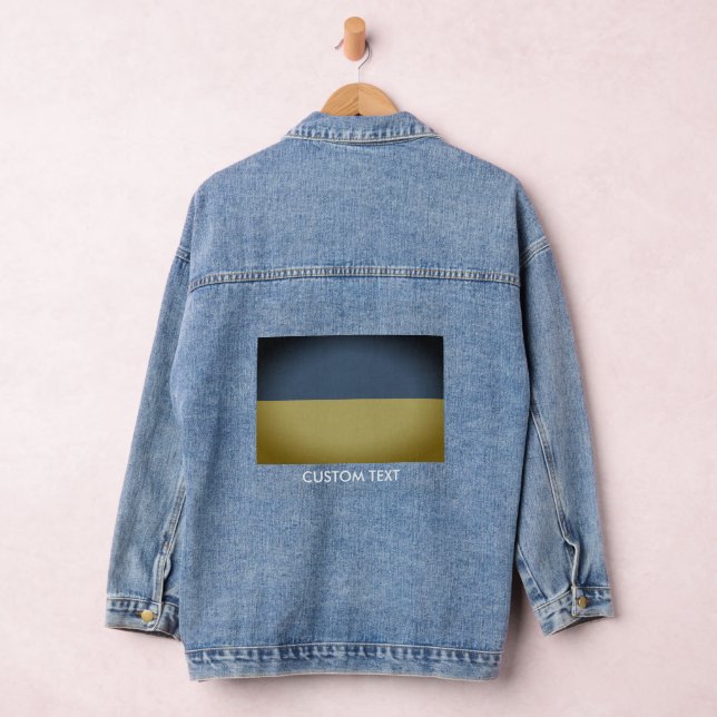 Chaqueta de vaqueros denim con bandera de Ucrania (Hangar)