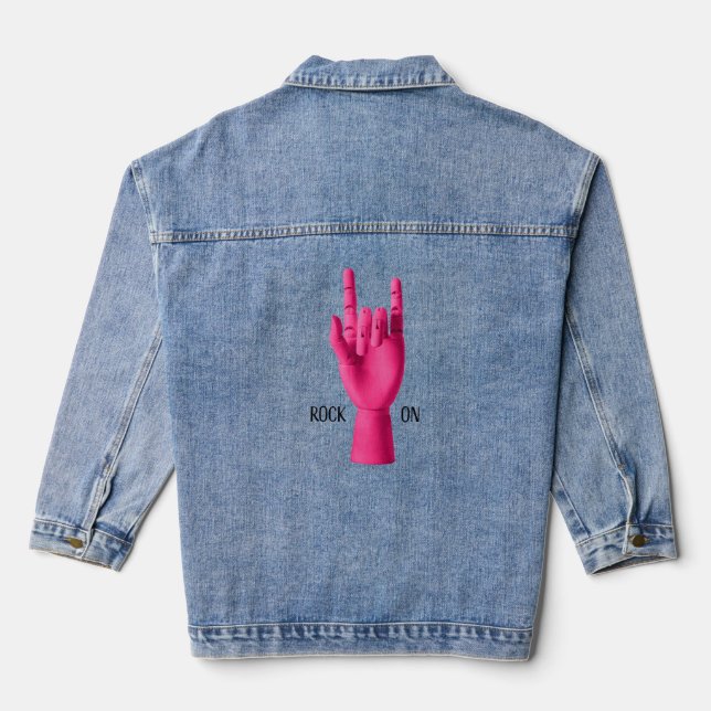 Chaqueta divertida para el mecedor rosa (Reverso )