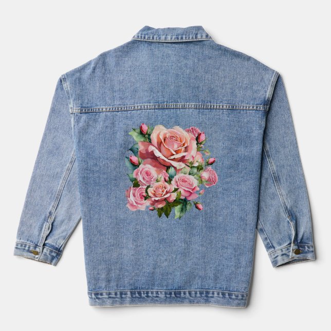 Chaqueta Rosa Rosa Denim de Rubor (Reverso )