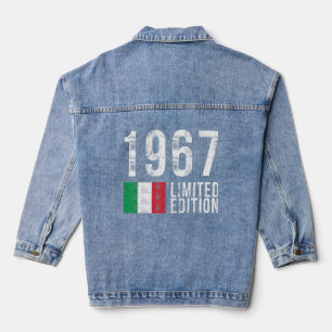 Chaqueta Vaquera 1967 Edición limitada Italia con bandera Cumpleaño