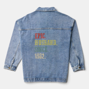 Chaqueta Vaquera 40 Aniversario De Su Esposo Épico Desde 1988