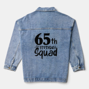 Chaqueta Vaquera 65.º Fiesta de la brigada de cumpleaños 65 años