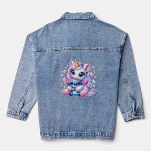 Chaqueta Vaquera Abrazo mágico: Adorables unicornios y lindas besti