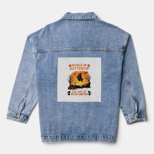 Chaqueta Vaquera Abróchense Buttercup Halloween Fantasma Bruja Somb