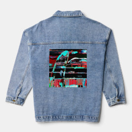 Chaqueta Vaquera Abstract Freedom – Custom Women’s Denim Jacket (Je