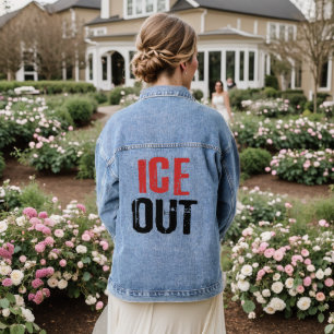 Chaqueta Vaquera Activismo político anti ICE de protesta