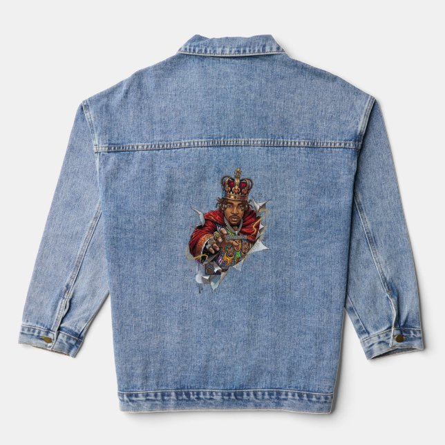 Chaqueta Vaquera ADOM King Playing Card Long Sleeve (Reverso )